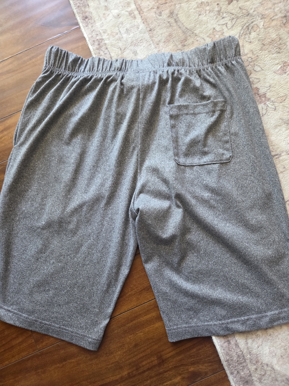 True Religion Men’s Heather Gray Athletic Drawstring Shorts - Picture 4 of 4